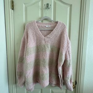 Talulah pink and brown sweater
